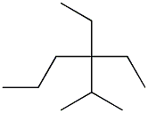 2-methyl-3,3-diethylhexane,,结构式