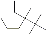 3,3,4-trimethyl-4-ethylheptane 结构式