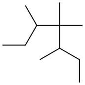 3,4,4,5-tetramethylheptane,,结构式