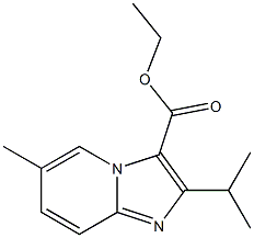 ETHYL 6-METHYL-2-(PROPAN-2-YL)IMIDAZO[1,2-A]PYRIDINE-3-CARBOXYLATE Structure