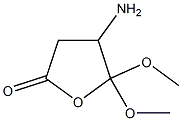 3-AMINO 4,4DIMETHOXYBUTYROLACTONE Structure