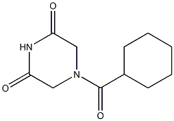 4-(CYCLOHEXYLCARBONYL)PIPERAZINE 2,6-DIONE Structure