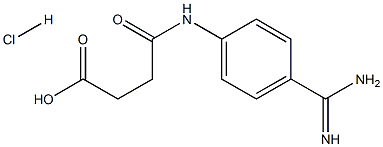 4-[[4-(AMINOIMINOMETHYL)PHENYL]AMINO]-4-OXOBUTANOIC ACID MONOHYDROCHLORIDE