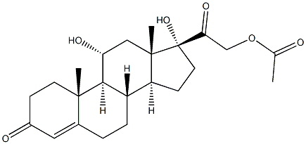 HYDROCORTISONE 21 ACETATE MICRONISED,,结构式