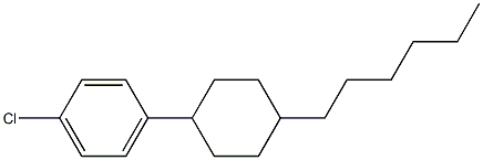 1-CHLORO-4-(4-HEXYLCYCLOHEXYL)BENZENE 结构式