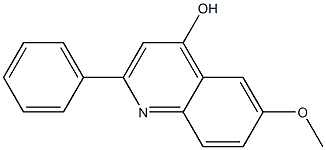 6-METHOXY-2-PHENYL-QUINOLIN-4-OL Struktur