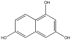 1,3,6-三羥萘,,结构式