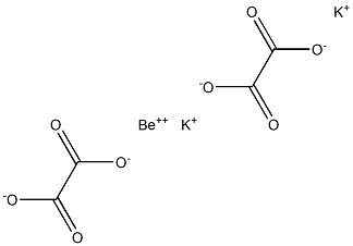 potassium beryllium oxalate Struktur