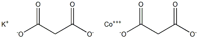 potassium cobalt(III) malonate Structure