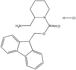 2-Aminomethyl-1-Fmoc-piperidine hydrochloride Structure