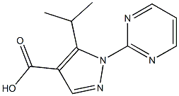 5-Isopropyl-1-pyrimidin-2-yl-1H-pyrazole-4-carboxylic	acid,,结构式