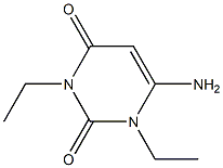 6-AMINO-1,3-DIETHYL-1H, 3H-PYRIMIDINE-2,4-DIONE Structure