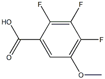 5-METHOXY-2,3,4-TRIFLUOROBENZOIC ACID Structure