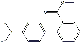 2'-(methoxycarbonyl)biphenyl
-4-ylboronic acid,,结构式
