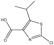 2-Chloro-5-isopropylthiazole-4-carboxylic Acid,,结构式