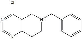 6-benzyl-4-chloro-4a,5,6,7,8,8a-hexahydropyrido[4,3-d]pyrimidine 化学構造式