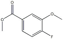 4-FLUORO-3-METHOXYBENZOIC ACID METHYL ESTER 化学構造式