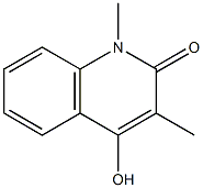 4-HYDROXY-1,3-DIMETHYLQUINOLIN-2(1H)-ONE 化学構造式