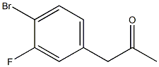 4-BROMO-3-FLUOROPHENYACETONE 结构式