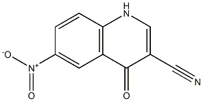 6-NITRO-4-OXO-1,4-DIHYDROQUINOLINE-3-CARBONITRILE Struktur