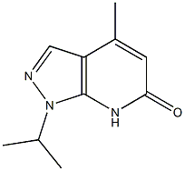 1-ISOPROPYL-4-METHYL-1,7-DIHYDRO-6H-PYRAZOLO[3,4-B]PYRIDIN-6-ONE Structure