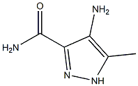 4-AMINO-5-METHYL-1H-PYRAZOLE-3-CARBOXAMIDE 结构式