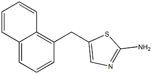 5-(1-NAPHTHYLMETHYL)-1,3-THIAZOL-2-AMINE 化学構造式