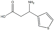 3-AMINO-3-THIEN-3-YLPROPANOIC ACID,,结构式