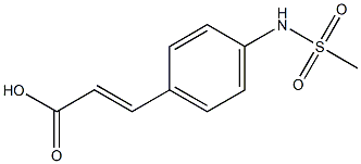 3-{4-[(METHYLSULFONYL)AMINO]PHENYL}ACRYLIC ACID Struktur