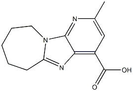 2-METHYL-7,8,9,10-TETRAHYDRO-6H-PYRIDO[3'',2'':4,5]IMIDAZO[1,2-A]AZEPINE-4-CARBOXYLIC ACID Structure