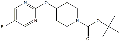 4-(5-BROMOPYRIMIDIN-2-YLOXY)PIPERIDINE-1-CARBOXYLIC ACID TERT-BUTYL ESTER, 95+% 化学構造式