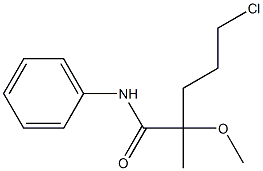 5-CHLROR-2-METHOXY-2-METHYLVALERANILIDE 化学構造式