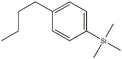 1-(TRIMETHYLSILYL)-4-N-BUTYLBENZENE 96% Structure