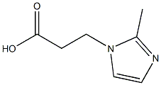 2-METHYL-1H-IMIDAZOLE-1-PROPIONIC ACID 化学構造式