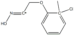 2-(2-CHLORO-2-METHYLPHENOXY)-1-(HYDROXYIMINO)ETHYL 化学構造式