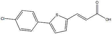 3-[5-(4-CHLOROPHENYL)THIEN-2-YL]ACRYLIC ACID Structure