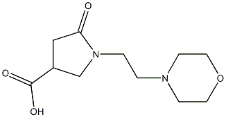 1-(2-MORPHOLIN-4-YLETHYL)-5-OXOPYRROLIDINE-3-CARBOXYLIC ACID,,结构式