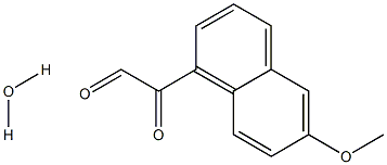 6-甲氧基-2-萘基乙二醛水合物,,结构式