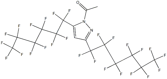 1-ACETYL-3,5-BIS(PERFLUOROHEXYL)PYRAZOLE 97% Struktur