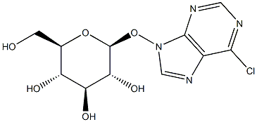 6-CHLOROPURINE-9-BETA-D-GLUCOSIDE 97% (HPLC) 化学構造式