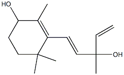 3-(3-HYDROXY-3-METHYL-PENTA-1,4-DIENYL)-2,4,4-TRIMETHYL-CYCLOHEX-2-ENOL Struktur