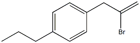 2-BROMO-3-(4-N-PROPYLPHENYL)-1-PROPENE 97% Structure