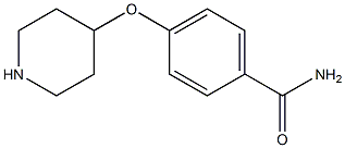 4-(4-PIPERIDINYLOXY)BENZAMIDE 化学構造式