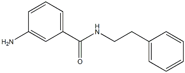 3-AMINO-N-PHENETHYLBENZAMIDE 结构式