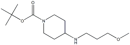 4-(3-METHOXYPROPYLAMINO)PIPERIDINE-1-CARBOXYLIC ACID TERT-BUTYL ESTER, 95+% Struktur