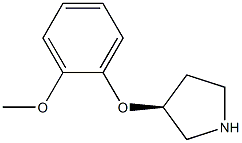 (S)-3-(2-METHOXYPHENOXY)PYRROLIDINE Struktur