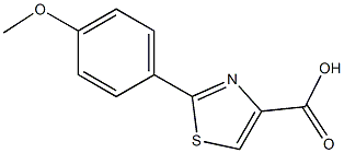 2-(4-METHOXYPHENYL)THIAZOLE-4-CARBOXYLIC ACID, 95+%,,结构式