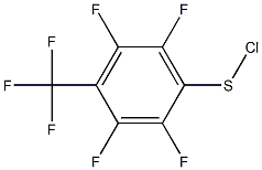 2,3,5,6-TETRAFLUORO-4-(TRIFLUOROMETHYL)BENZENESULPHENYL CHLORIDE Structure