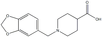 1-BENZO[1,3]DIOXOL-5-YLMETHYLPIPERIDINE-4-CARBOXYLIC ACID, 95+%,,结构式