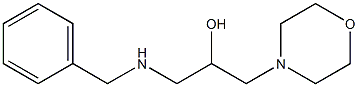 1-Benzylamino-3-morpholin-4-yl-propan-2-ol 化学構造式